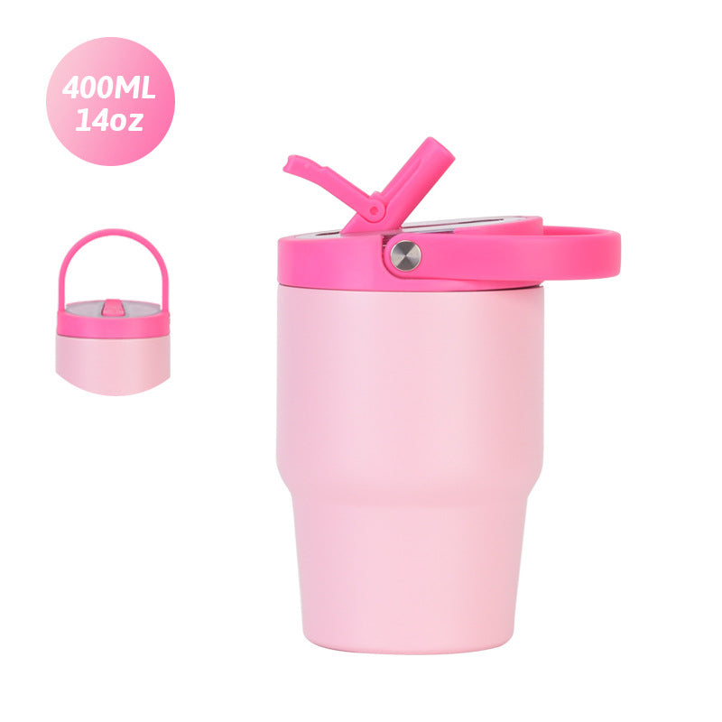 Custom 14oz Folding-Spout Stainless Steel Insulated Car Tumbler
