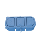 Bear-Shaped 3-Compartment Silicone Snack Box with Lid