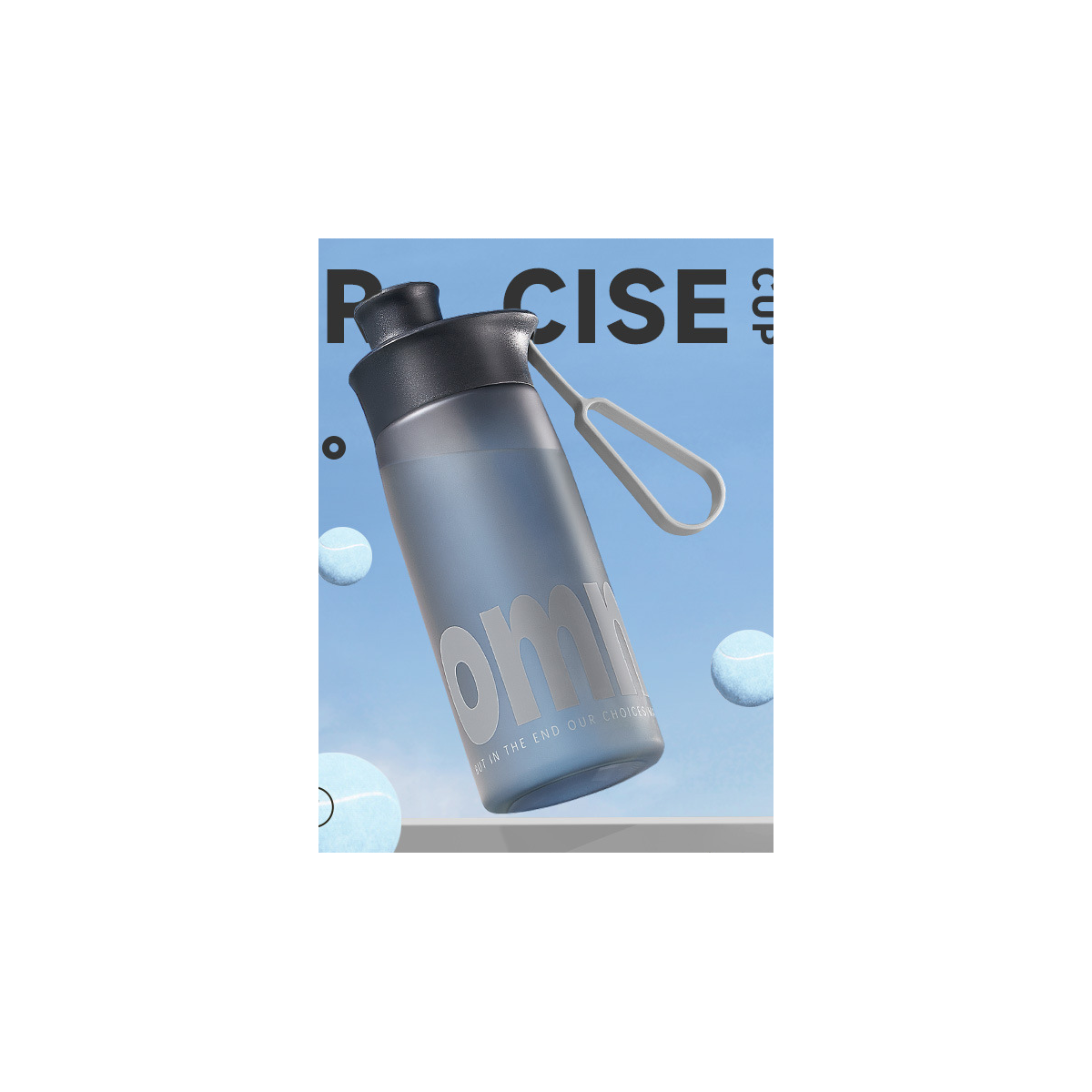 Large-Capacity Tritan Cycling Straw Bottle