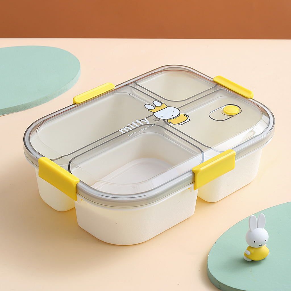 Cartoon 3 or 4-Compartment Microwave Lunch Box