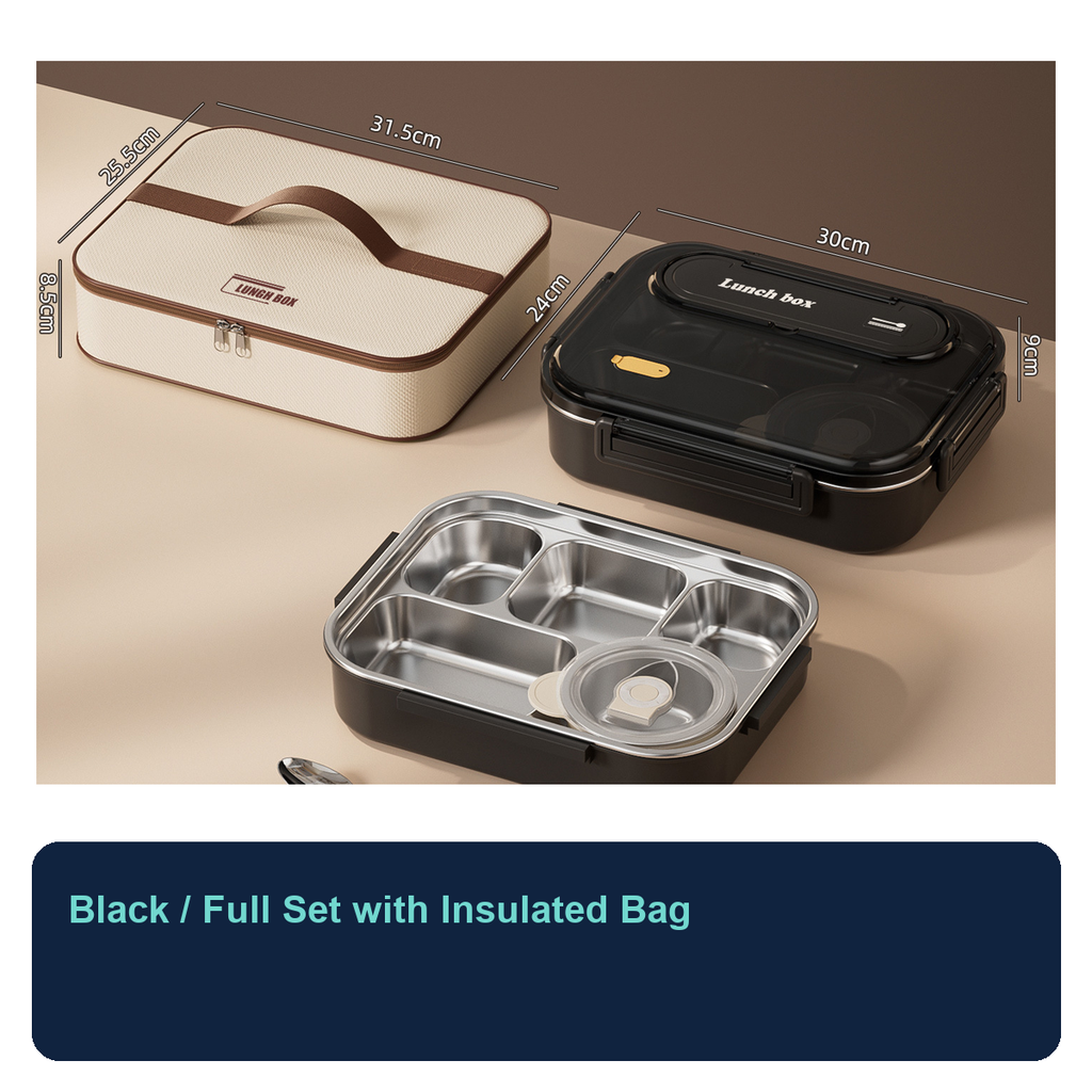 Extra-Large 304 Stainless Steel Leakproof Lunch Box