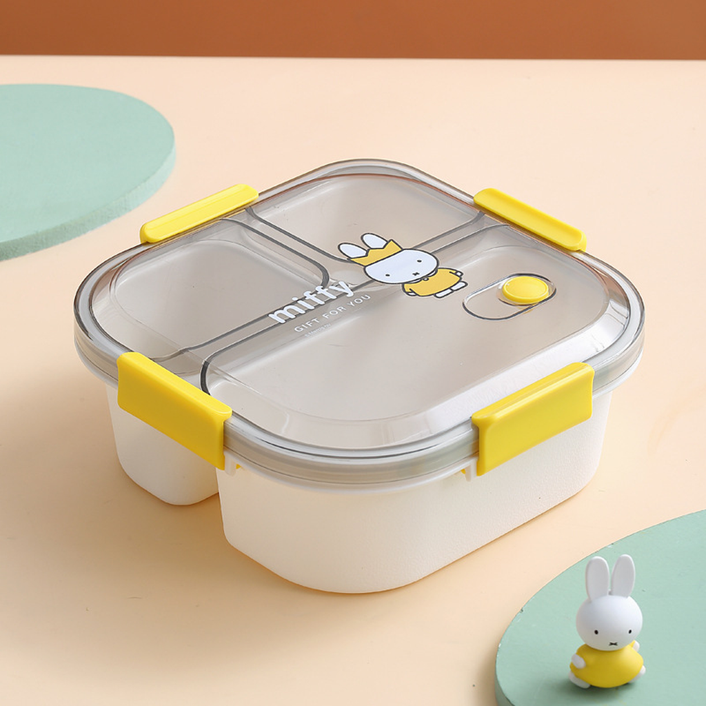 Cartoon 3 or 4-Compartment Microwave Lunch Box