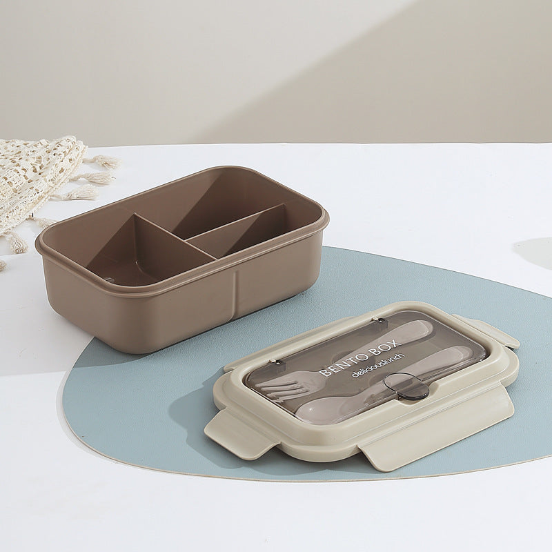 Custom Logo PP and Stainless Steel Divided Lunch Box