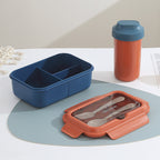 Custom Logo PP and Stainless Steel Divided Lunch Box