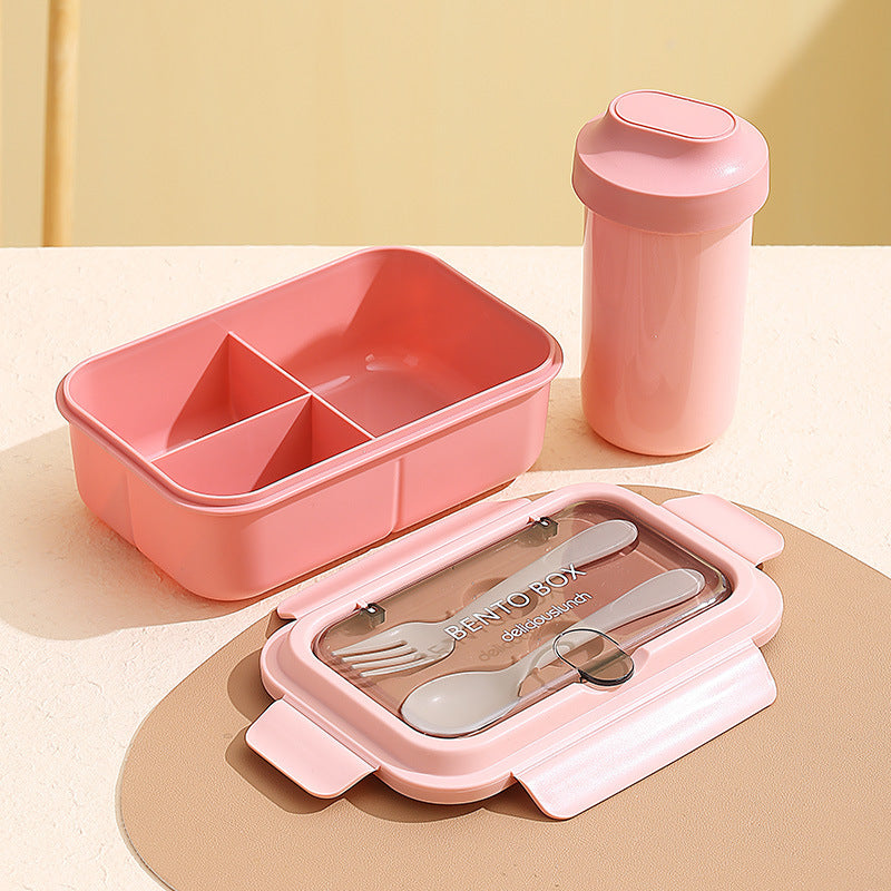Custom Logo PP and Stainless Steel Divided Lunch Box