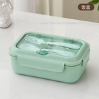 Custom Logo PP and Stainless Steel Divided Lunch Box