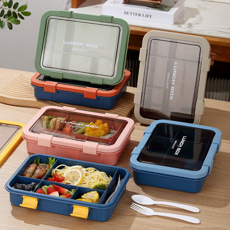 Custom Logo PP and Stainless Steel Divided Lunch Box
