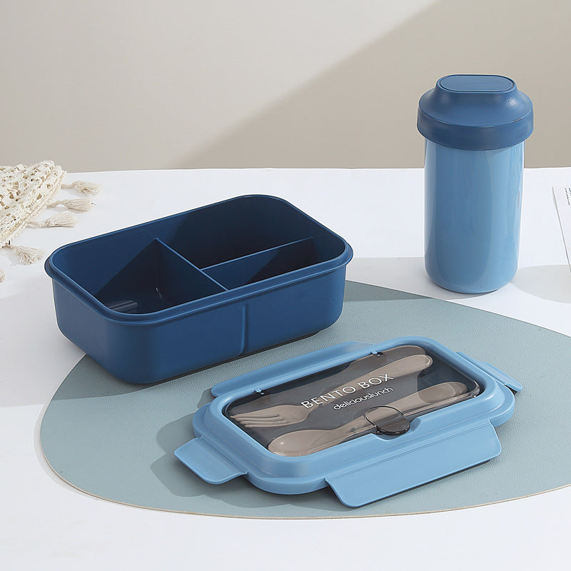 Custom Logo PP and Stainless Steel Divided Lunch Box
