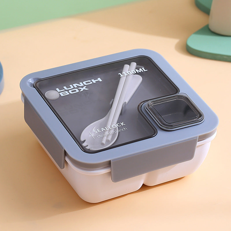 Custom Logo PP and Stainless Steel Divided Lunch Box