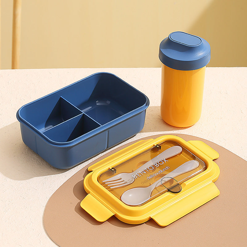 Custom Logo PP and Stainless Steel Divided Lunch Box