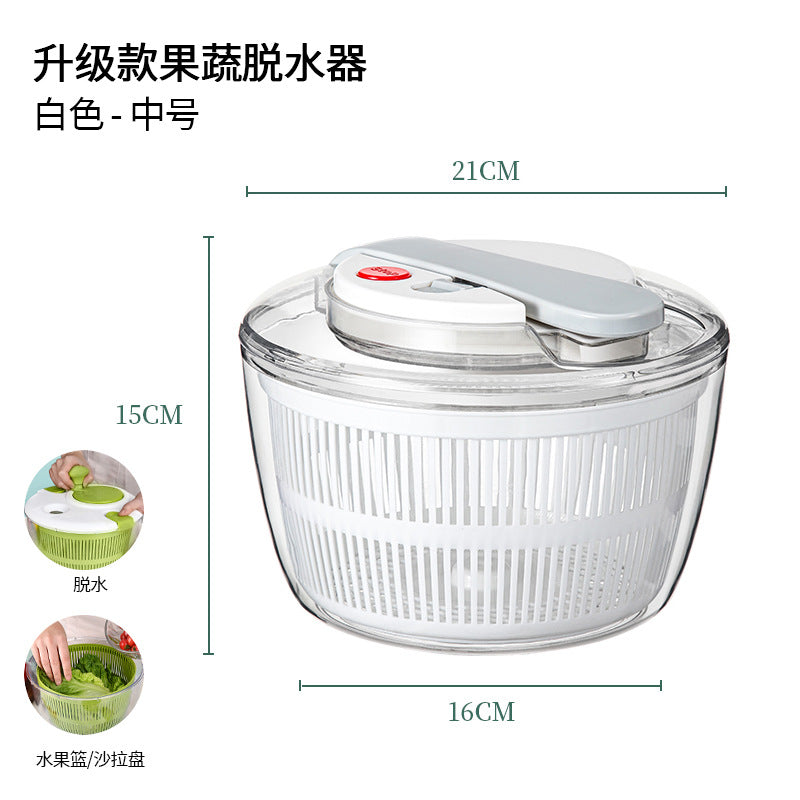 Press-Down Salad Spinner and Draining Bowl 3 L / 5 L