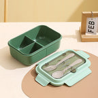 Custom Logo PP and Stainless Steel Divided Lunch Box