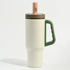 Custom 1100ml 304 Stainless Steel Straw Tumbler with Handle