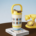 Custom 480ml 316 Stainless Steel Dual-Drink Insulated Coffee Cup