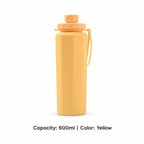 Collapsible Silicone Sports Bottle — 600ml / Yellow