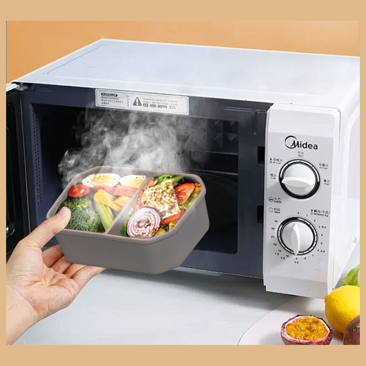 compartment-silicone-leakproof-microwave-lunch-box source-proven microwave use view