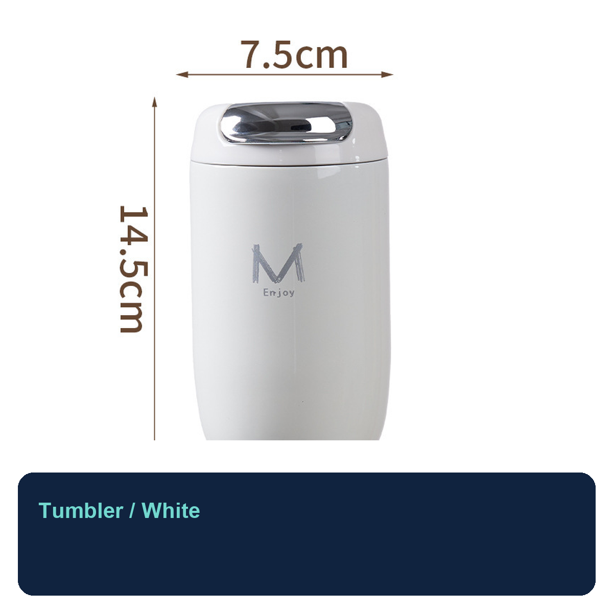 316 Stainless Steel Egg-Shaped Insulated Coffee Tumbler