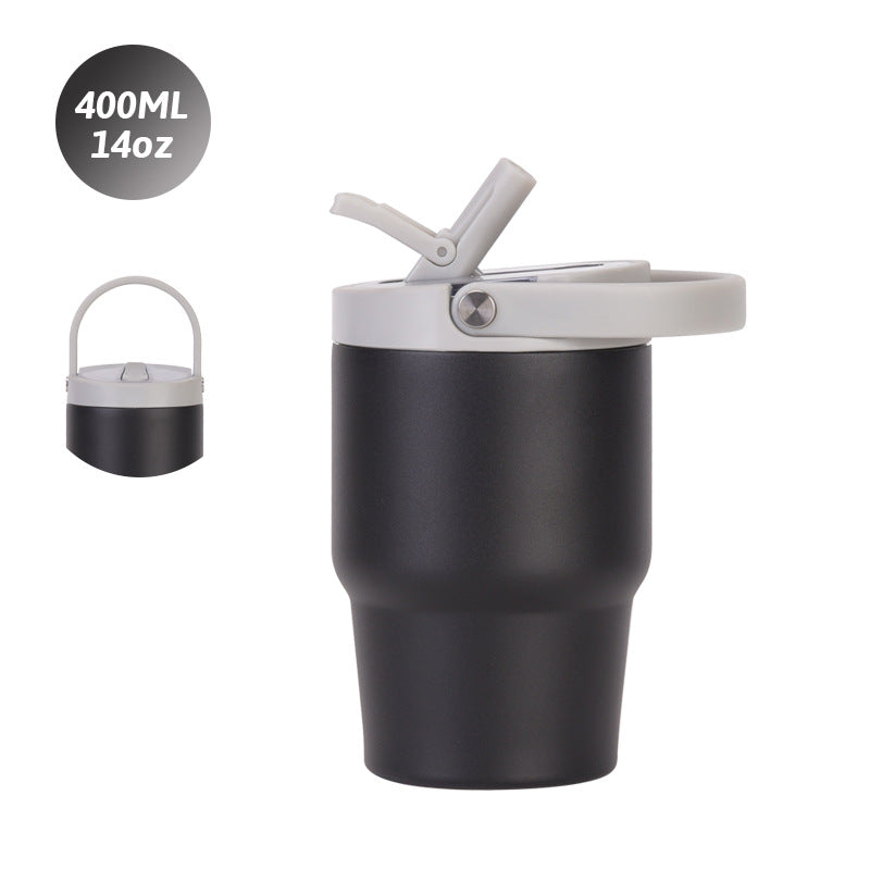 Custom 14oz Folding-Spout Stainless Steel Insulated Car Tumbler