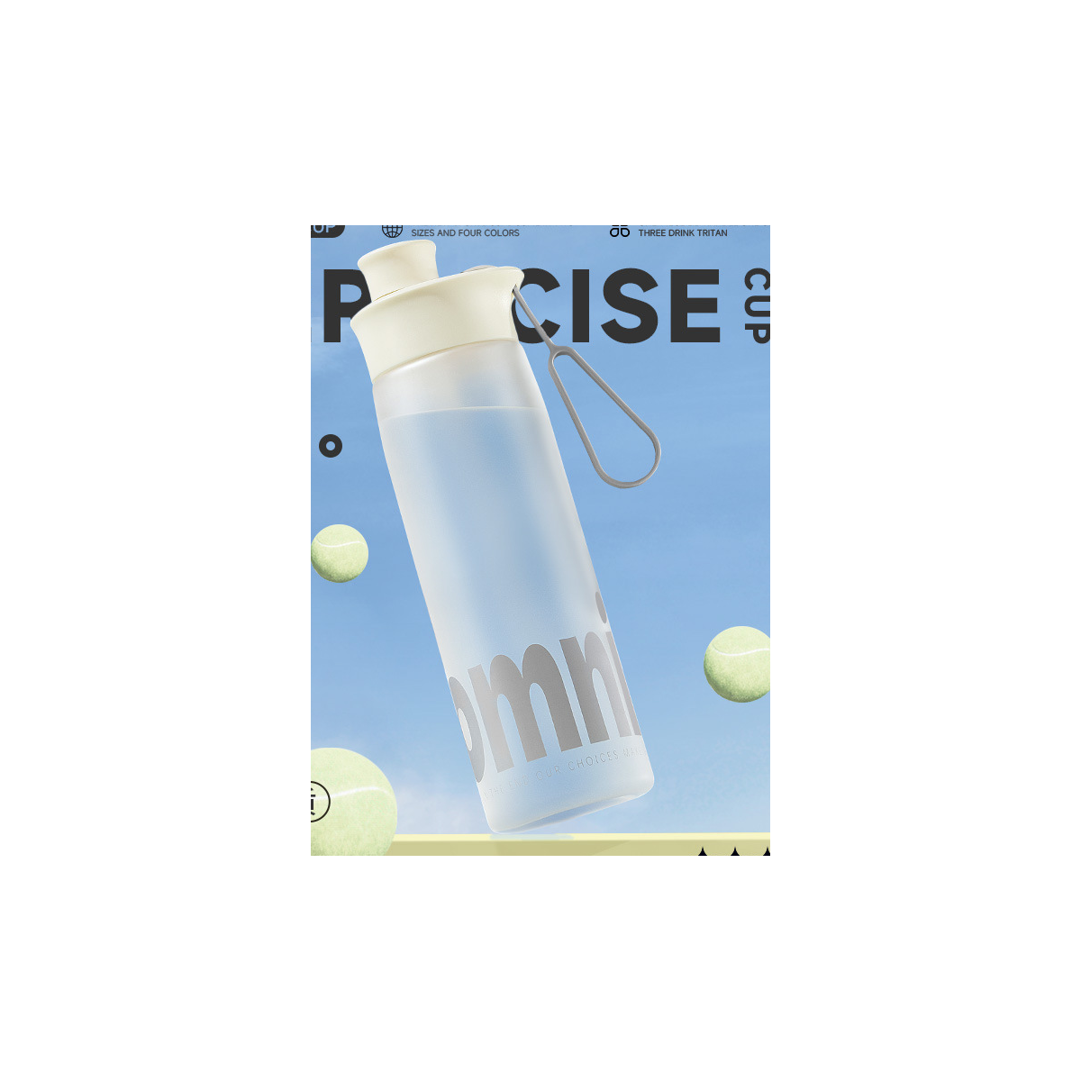 Large-Capacity Tritan Cycling Straw Bottle