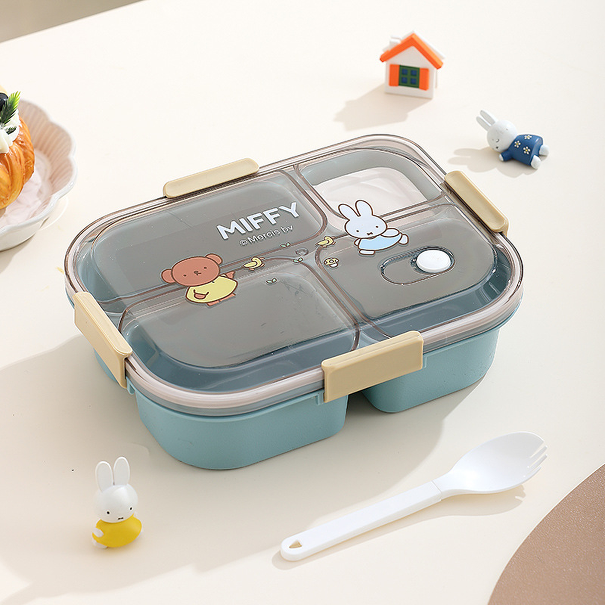 Cartoon 3 or 4-Compartment Microwave Lunch Box