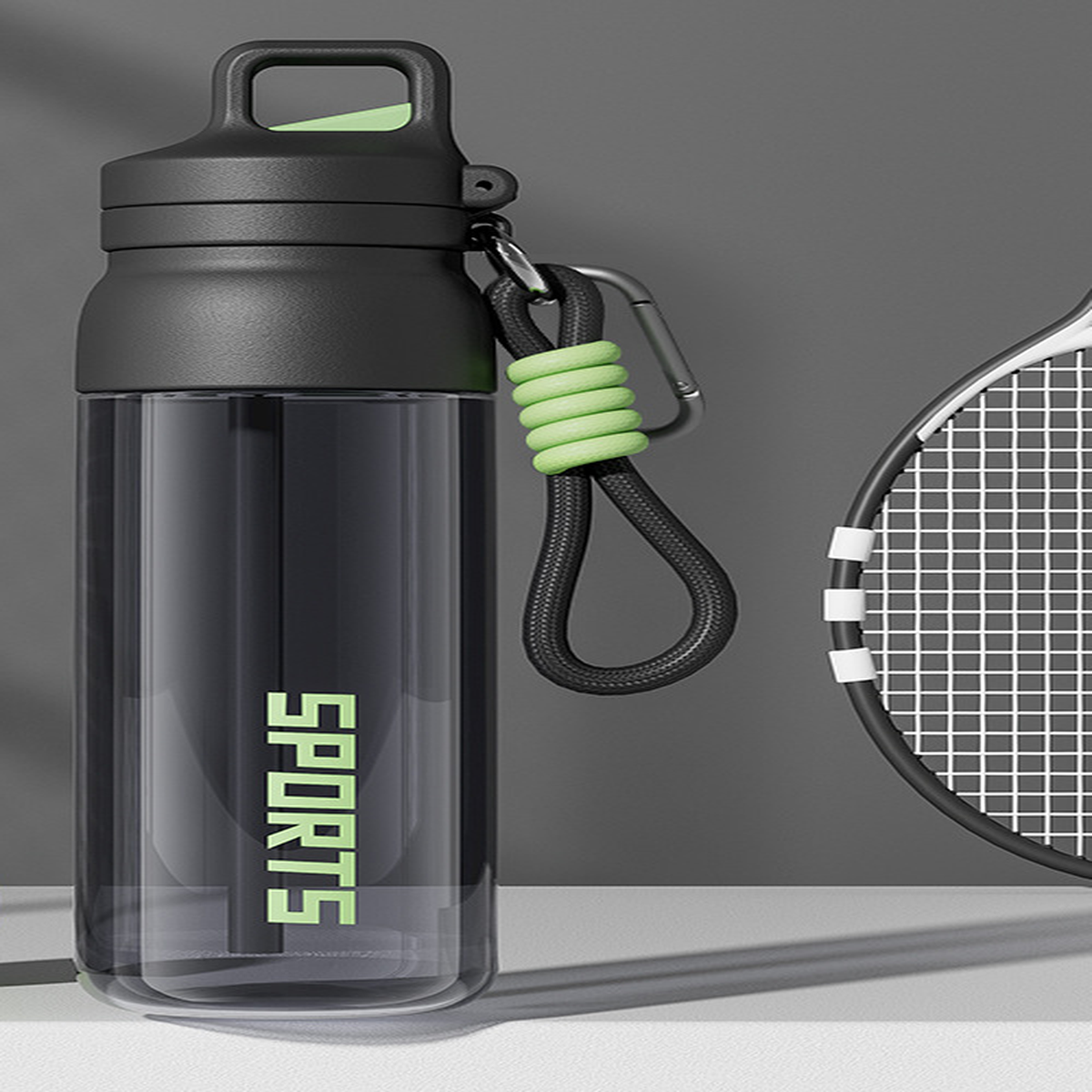 Large-Capacity Dual-Drink Tritan Sports Bottle