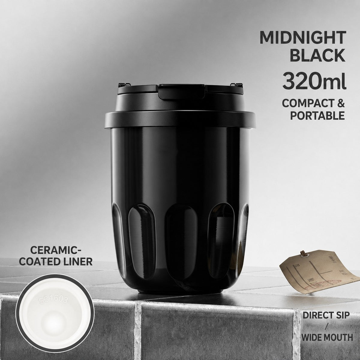 Custom 320ml Mini Insulated Coffee Tumbler