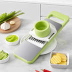 Stainless Steel Vegetable Grater & Slicer – 3, 5 or 6-Blade Set or Peeler