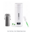 Portable Stainless Steel Electric Heating Travel Cup — China Plug / 304Digital Display Version