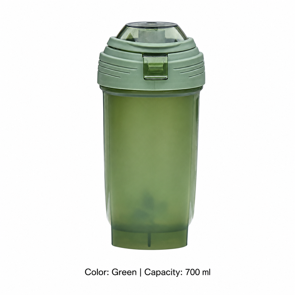 PP Fitness Shaker Bottle — 700ml / Green