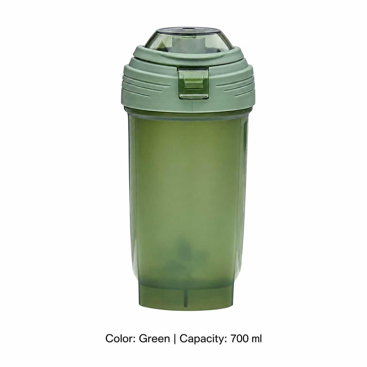 PP Fitness Shaker Bottle — 700ml / Green