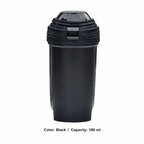 PP Fitness Shaker Bottle — 350ml / Black