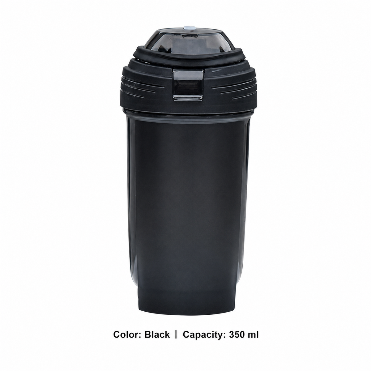 PP Fitness Shaker Bottle — 350ml / Black