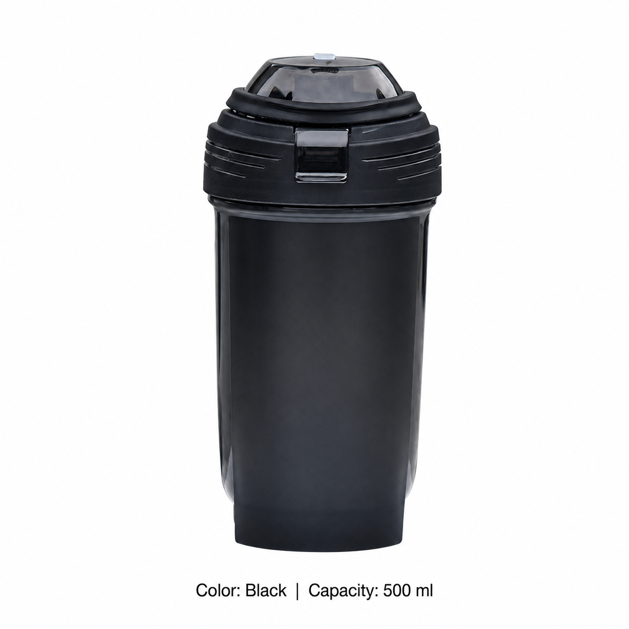 PP Fitness Shaker Bottle — 500ml / Black
