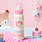 Cartoon Kids' 316 Stainless Steel Insulated Straw Bottle