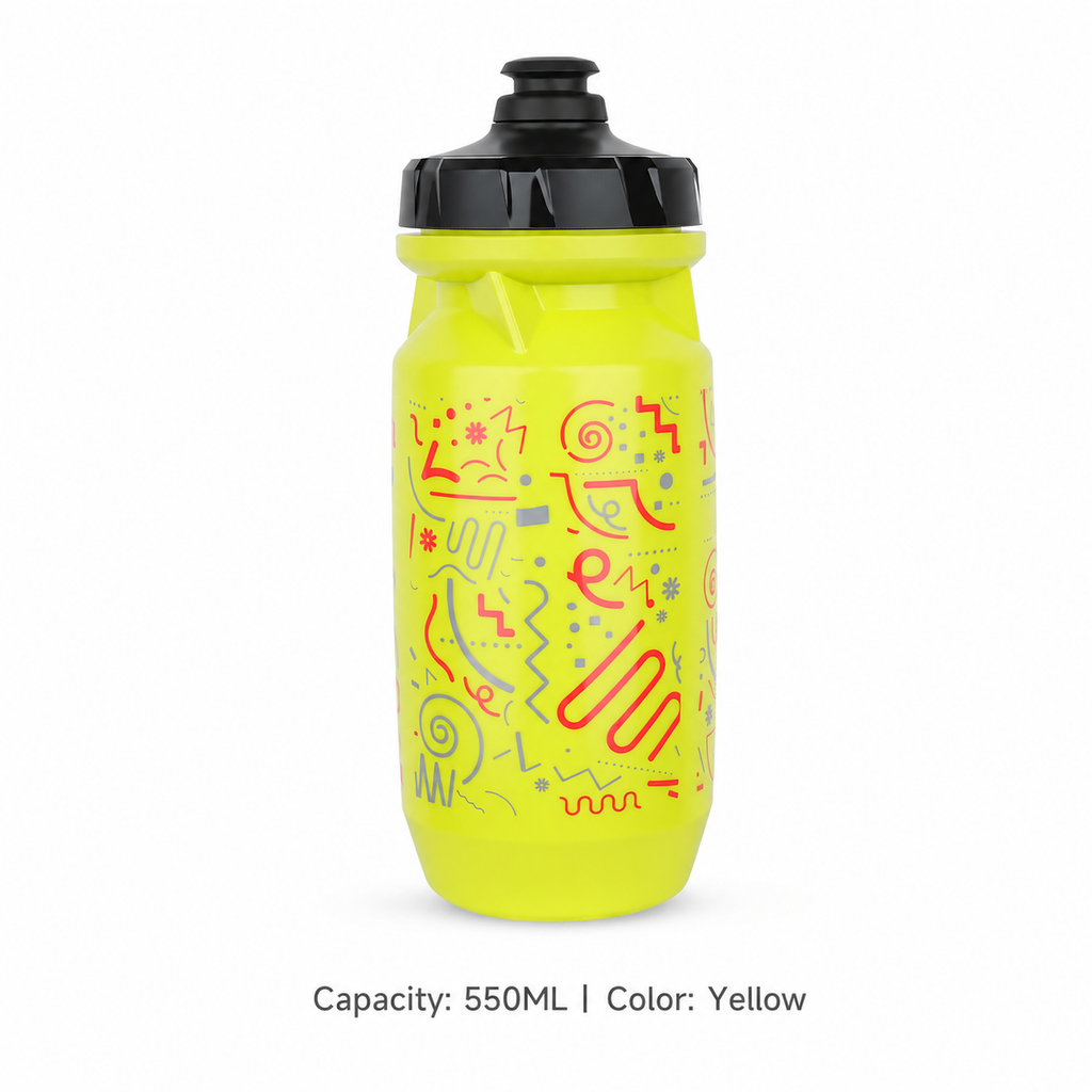 Squeeze Cycling Water Bottle — 550ML / Yellow
