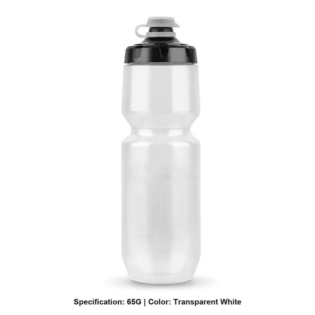 Squeeze Sports Water Bottle — 65G / Transparent White