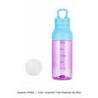 Threadless Quick-Open Tritan Sports Water Bottle — 650ML / [Imported Tritan Material] Sky Blue