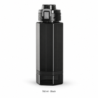 Tritan Large-Capacity Sports Bottle — 760 ml / Black