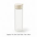 Tritan Transparent Sports Bottle — 119 / Cream Yellow · Tritan · 500 ml