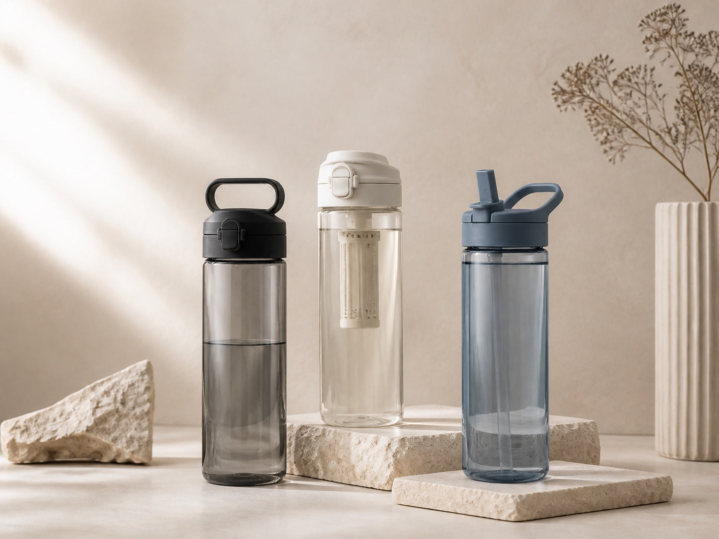 Plastic water bottles