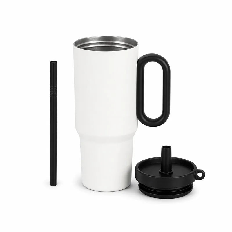 Custom Logo 25 oz Insulated Tumbler with Handle