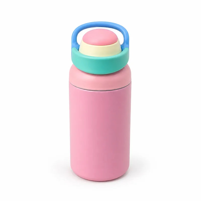 Custom 550ml Dopamine 316 Stainless Steel Straw Bottle
