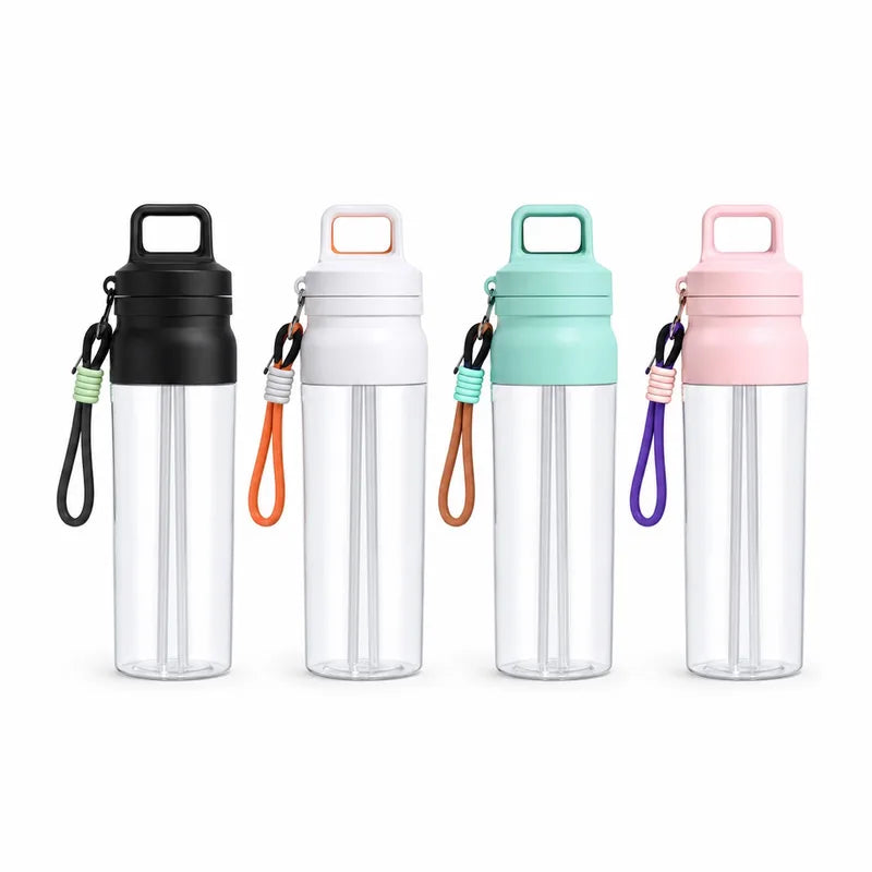 One-Touch Dual-Drink Tritan Straw Bottle