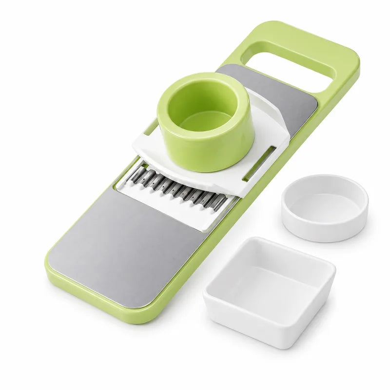 Stainless Steel Vegetable Grater & Slicer – 3, 5 or 6-Blade Set or Peeler